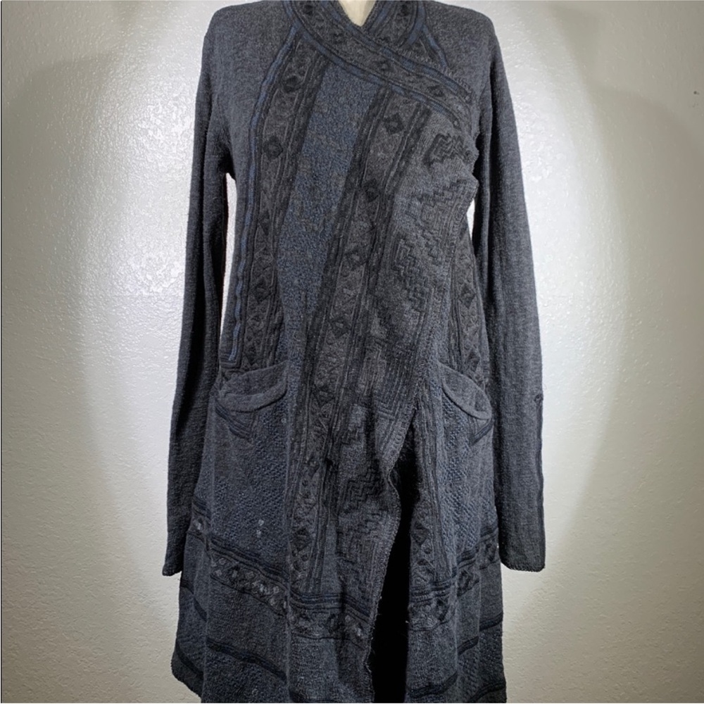 Johnny Was Biya Norns Haag Duster Sweater Size Small S Embroidered